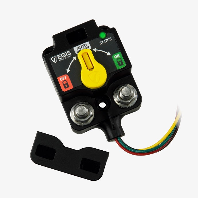 EGIS XD Single Remote Battery Switch with Knob Tinned Wires