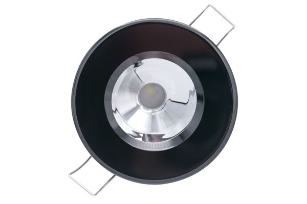 Lumitec Illusion Down Light White LED Non-Dimming Black Mirror Reflector 10-30v