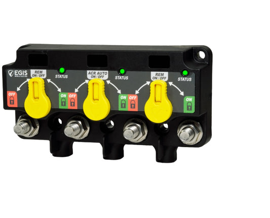 EGIS 8730-1535 XD Triple Flex Automatic Charging Relay with Knobs - Tinned Wire