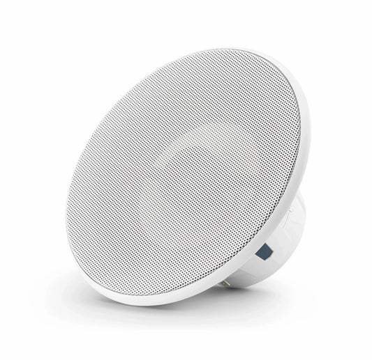 JL Audio M6 6.5in Coaxial Speakers White LUXe Grille Single Speaker