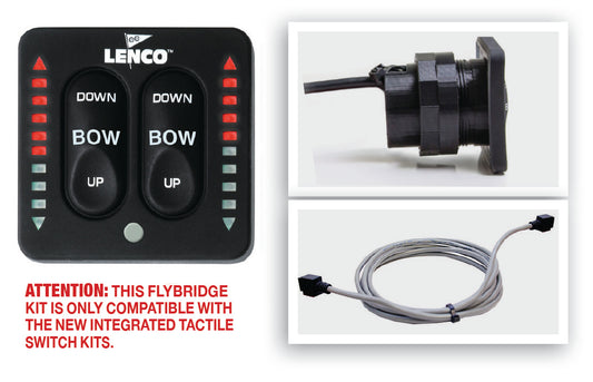 Lenco LED Flybridge Key Pad With 20' Shielded Harness For Use with 15169-001