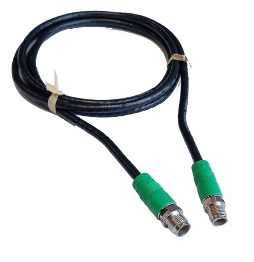 Lowrance 6ft Ethernet Cable Green M12 8-pin male-male